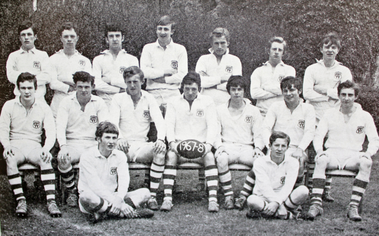 Figure 6: The 1968 Clongowes First XV. Author standing 4